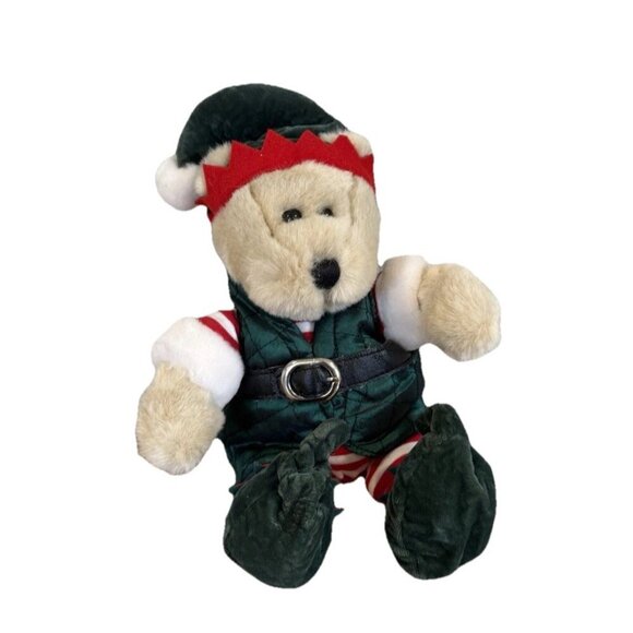 2001 Starbucks Bearista Bear Holiday Elf 17th Edition Christmas Plush - Picture 1 of 8